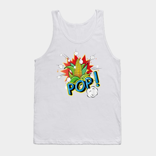 Corncob in pop art style Tank Top by Kisho